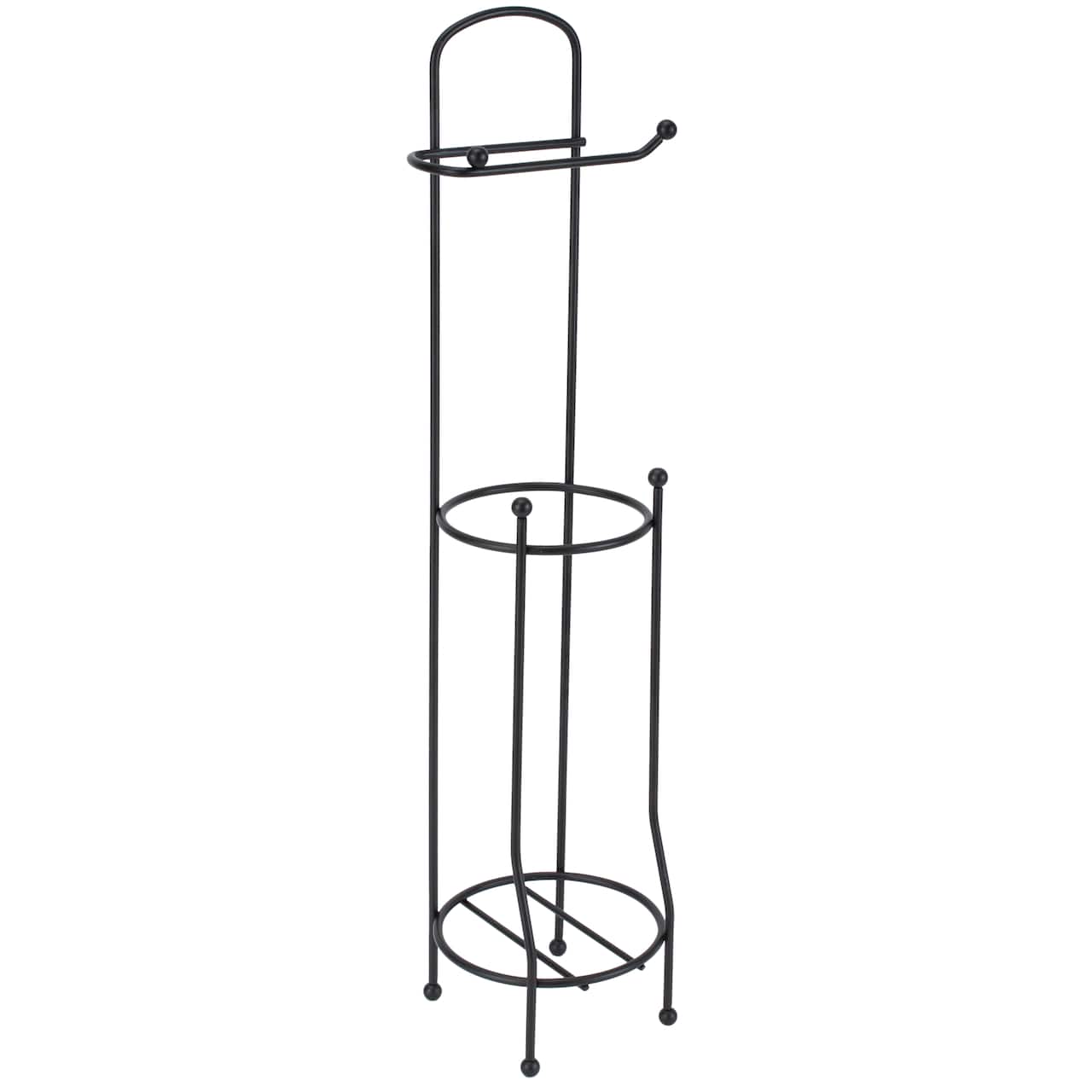 Bath Bliss Matte Black Toilet Paper Holder & Dispenser